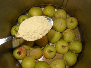 Моченые  яблоки  с горчицей