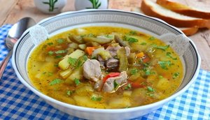 Рецепты супа со свининой