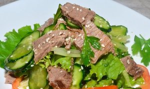  салат из мяса говядины 