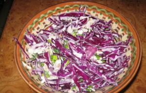 Салат из синей капусты рецепты