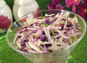 Салат из черной редьки - пошаговый рецепт