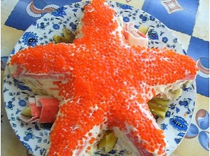 Варианты салата «Морская звезда»
