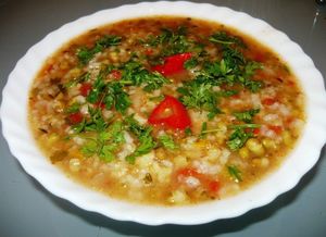 Как приготовить рисовый суп с овощами