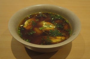 Суп с сушеными грибами с вермишелью