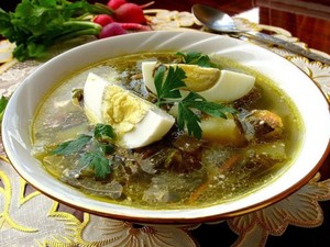 Как готовить  суп из щавеля 