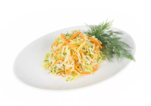 Рецепт салата из свежей капусты и моркови с уксусом как в столовой
