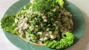 Салат из кальмаров по рецепту