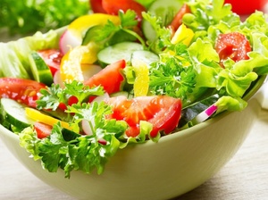 Ингредиенты овощного салата