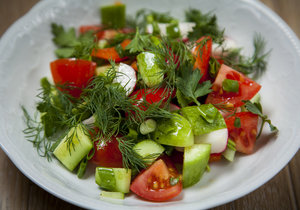 Легкие овощные салаты