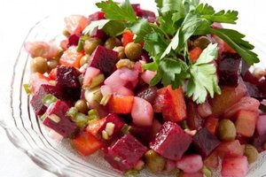  салат из отварных овощей