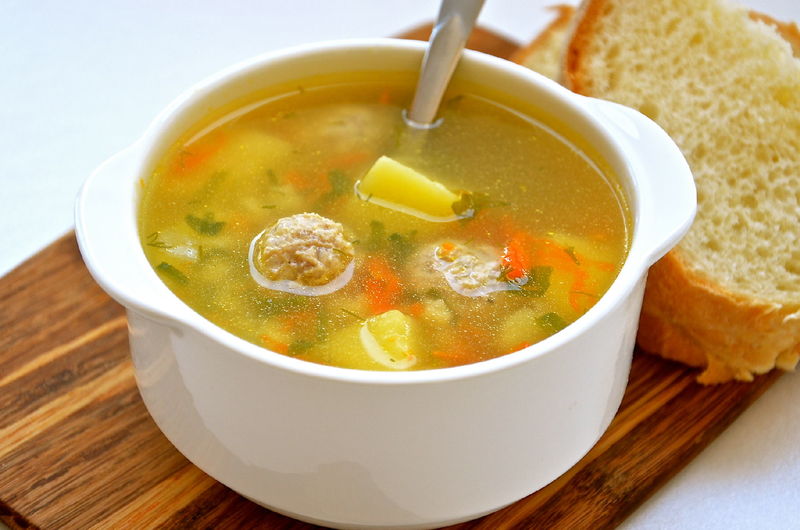 Рецепт вкусного супа с фрикадельками