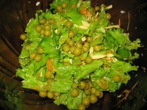 Рецепт салата с зеленым горошком
